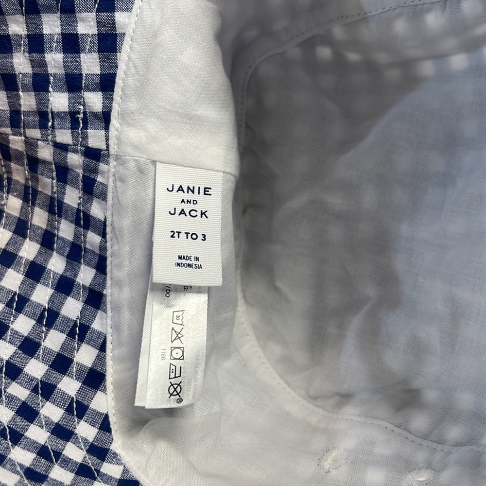 GINGHAM BUCKET HAT - Picture 4 of 7